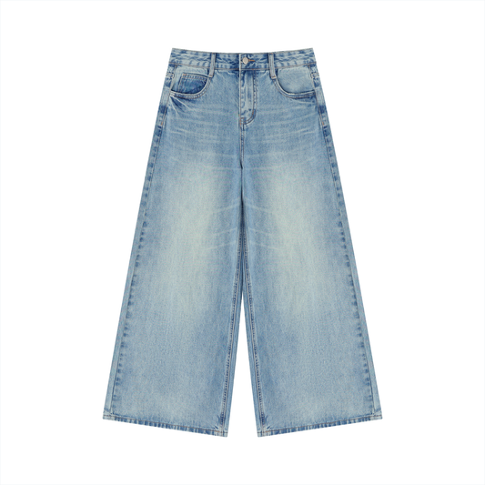 Women’s Club Pocket Vintage Wash Wide Leg Jeans