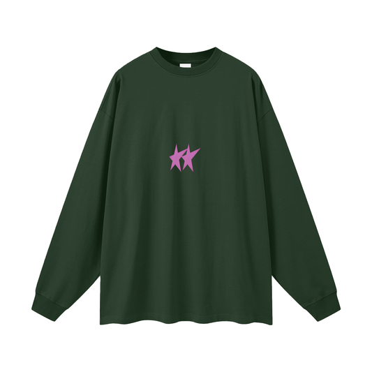 Cut Oversized Long Sleeve Tee