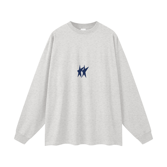 Cut Oversized Long Sleeve Tee