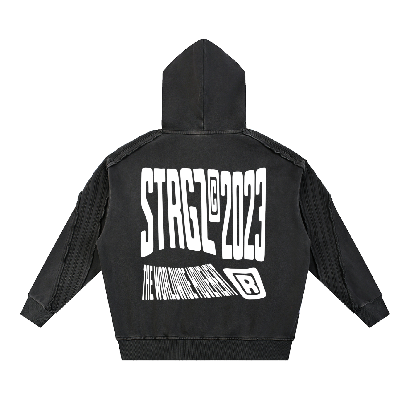 ® Washed Striped Hoodie