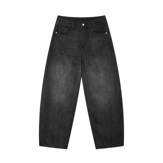 SG Pocket Sunfade Vintage Wash Barrel Leg Jeans