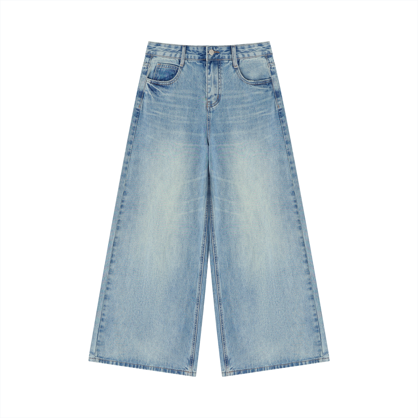 Women’s Spiral Vintage Wash Wide Leg Jeans