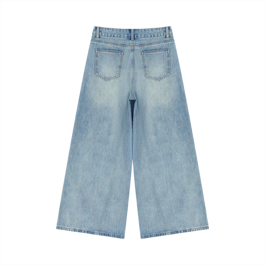 Women’s Club Vintage Wash Wide Leg Jeans
