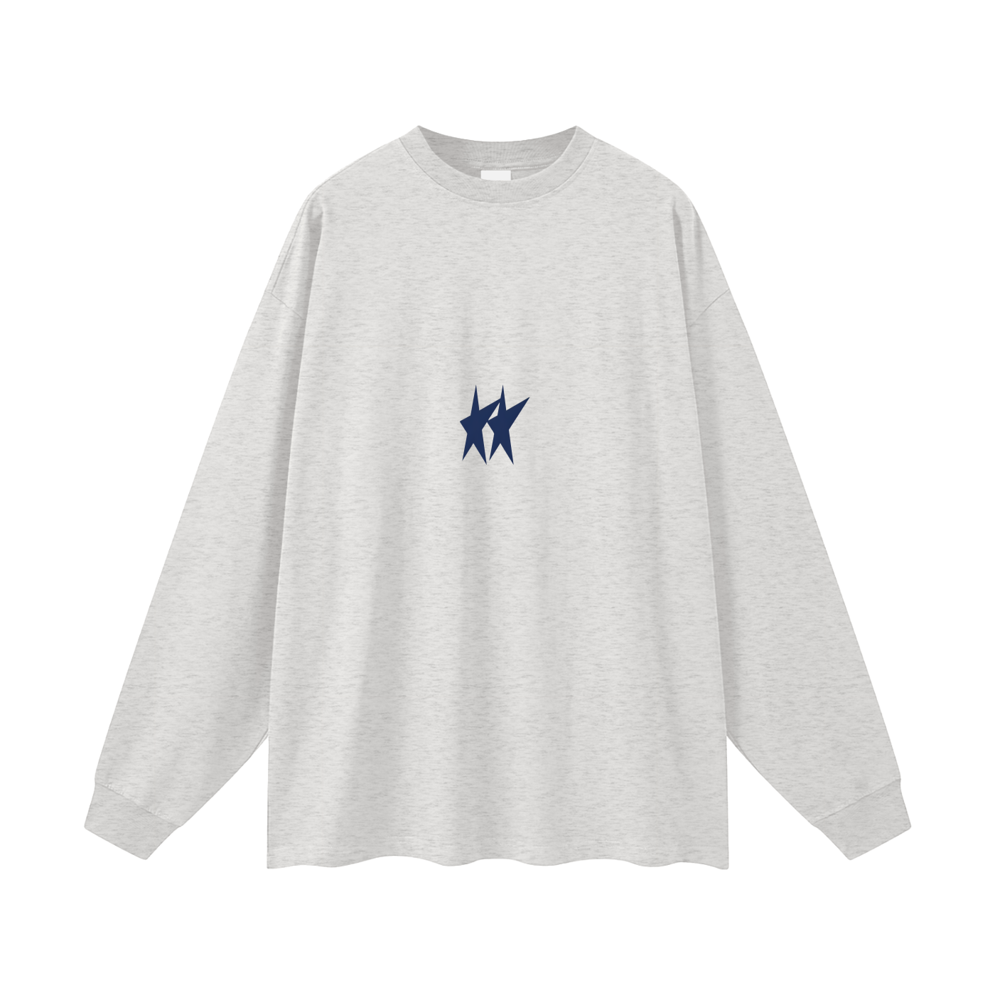 Cut Oversized Long Sleeve Tee