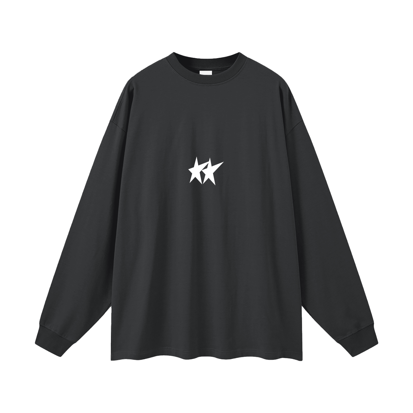 Cut Oversized Long Sleeve Tee