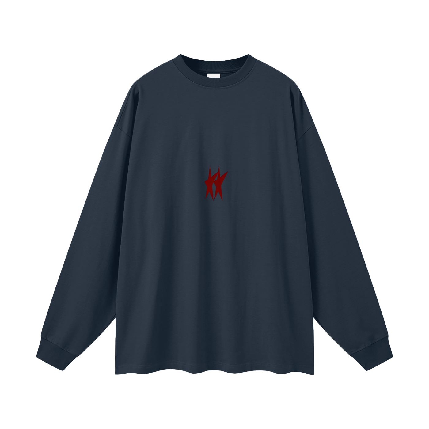 Cut Oversized Long Sleeve Tee